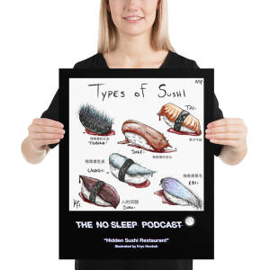 “Hidden Sushi Restaurant” NoSleep Podcast Photo Paper Poster - Image 2